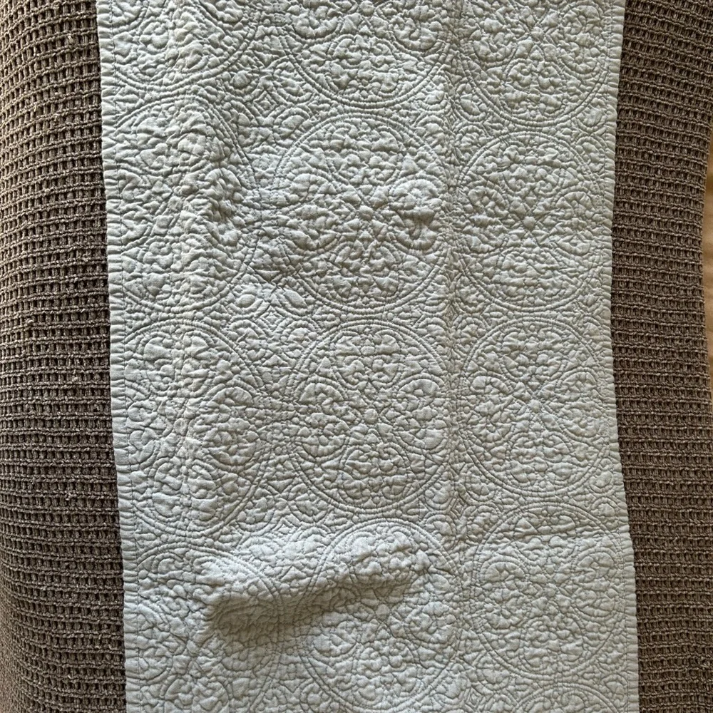 RH Belgian Linen Quilted Pillow Sham (king)